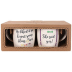 Eleanoras She said Yes Set Of 2 Mugs Mugs