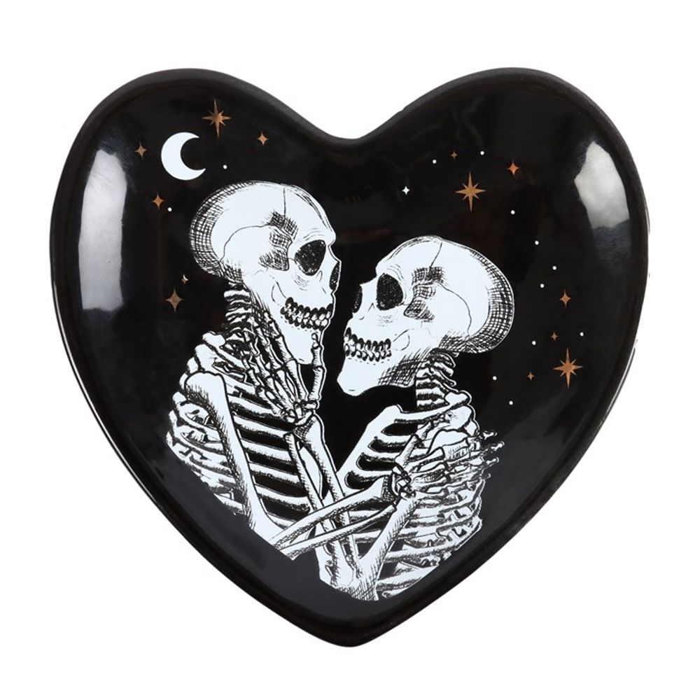 Eleanoras Skeleton Couple Heart Trinket Dish Trinket Dishes
