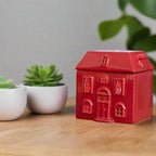 Red Ceramic House Oil Burner