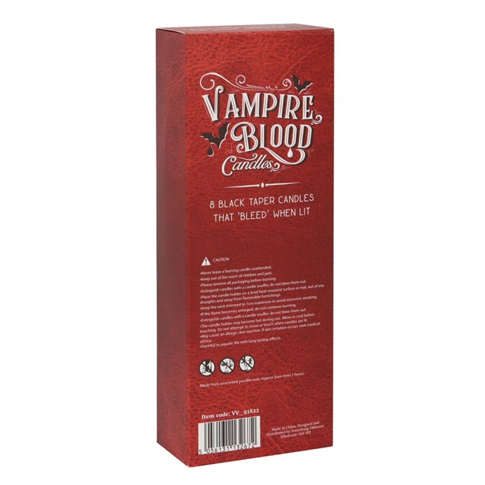 Eleanoras SET OF 8 VAMPIRE BLOOD TAPER CANDLES CANDLES