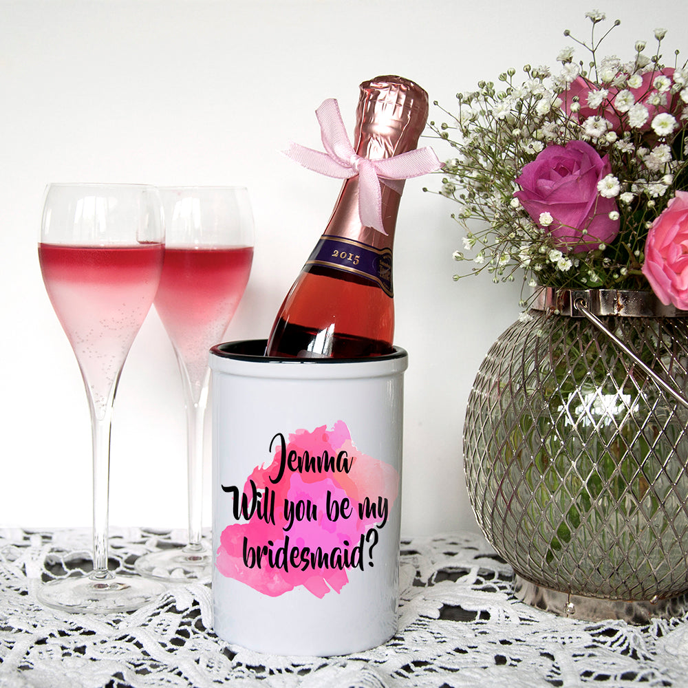 Eleanoras WILL YOU BE MY BRIDESMAID MINIATURE CHAMPAGNE BUCKET 