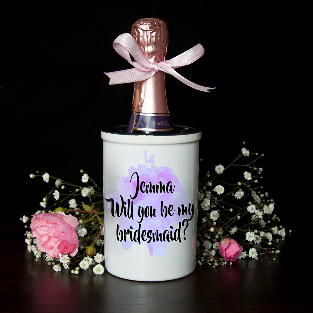 Eleanoras WILL YOU BE MY BRIDESMAID MINIATURE CHAMPAGNE BUCKET 